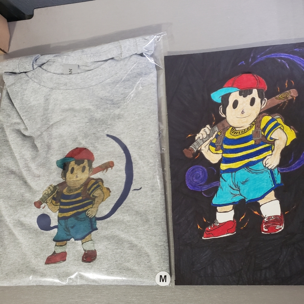 Super Smash Bros Ultimate- Ness Graphic Design T-Shirt